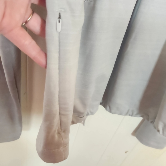 REI Co-Op Take Your time Pullover Size Small Gray Cowl Neck Tie Waist - Picture 9 of 15